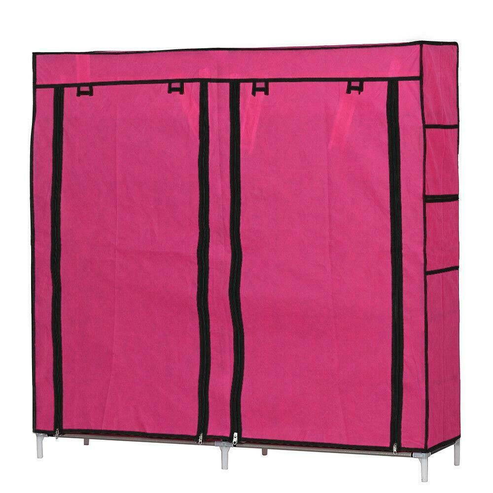 6 Tier Shoe Cabinet Rack Adjustable Dustproof Cover Storage Organizer Shelves