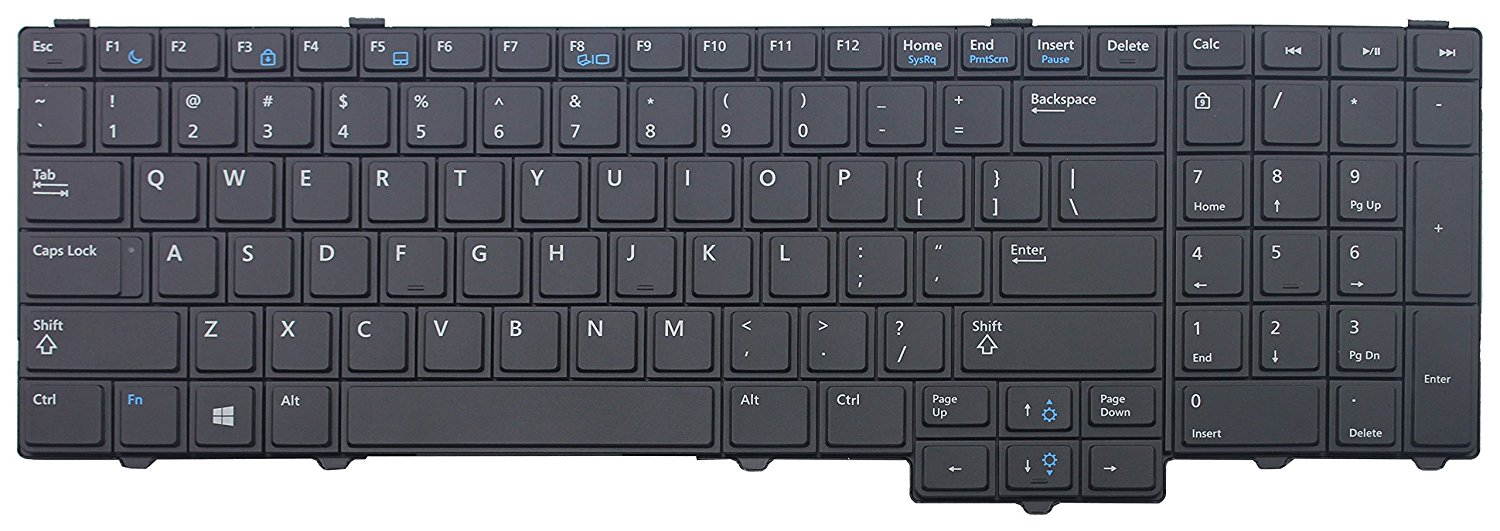 Original New for Dell Latitude E5540 04RNXY 4RNXY 0ND8V6 SG-61600-XUA SN7224 NSK-LEBUC NSK-LEBUC 01 PK130WR4A00 PK130WR1A00 PK130WR4A05 PK130WR2A00 V143825BS1-US PK130WR1A05 1D US black Keyboard