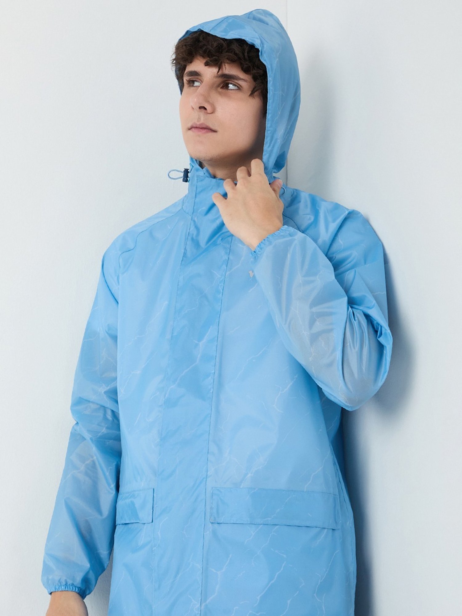 Wildcraft Ariel Blue Regular Fit Rainwear Jacket