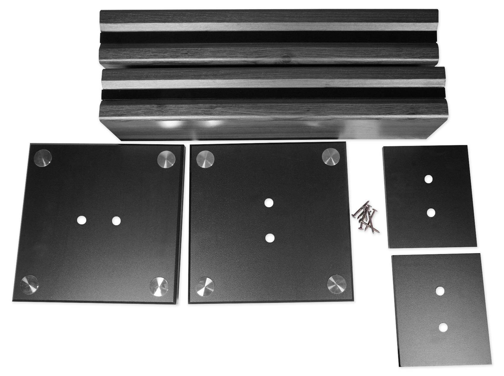 2 Technical Pro MB5000STAND Studio Monitor Bookshelf Home Theater Speaker Stands