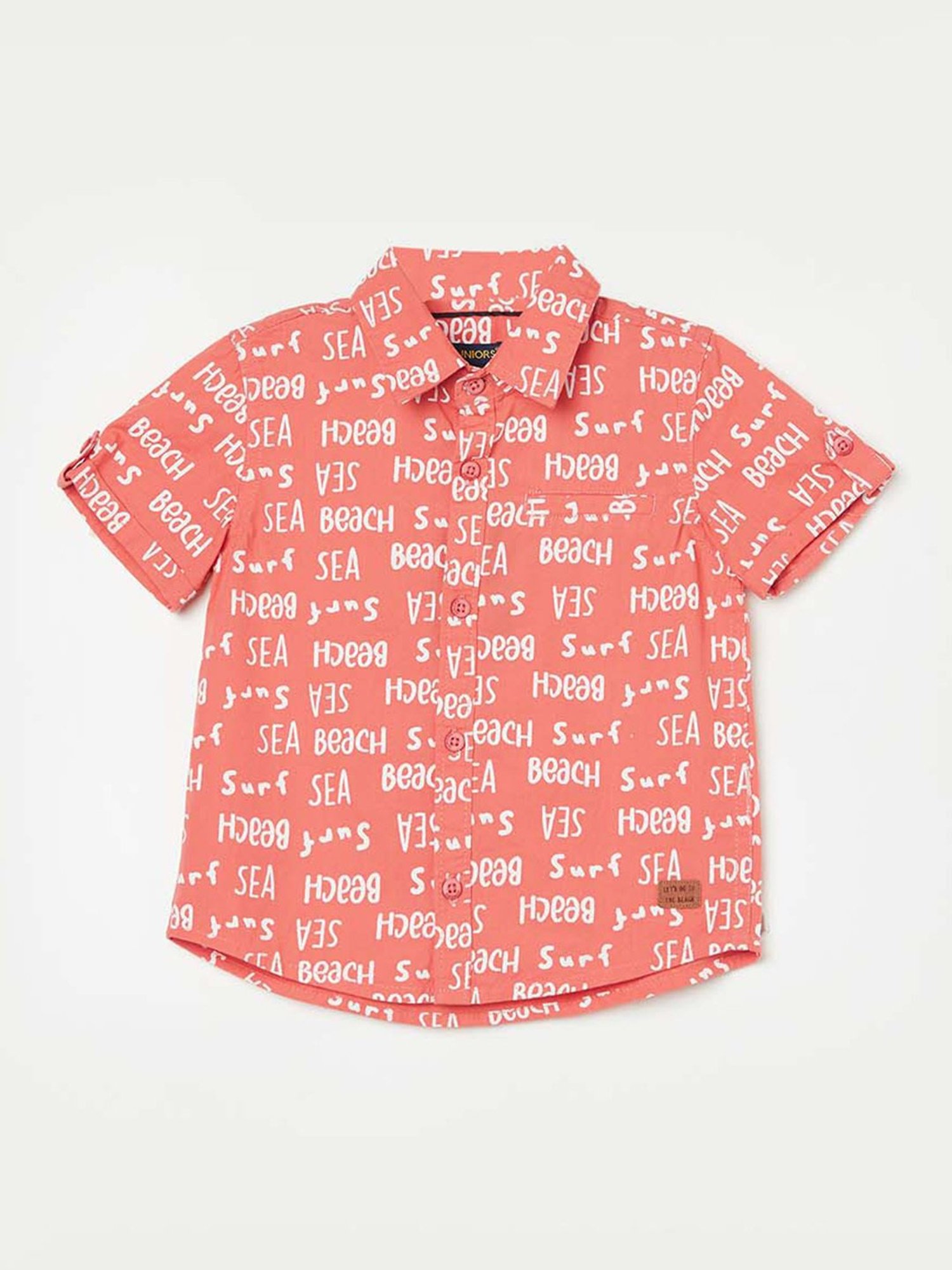Juniors by Lifestyle Kids Coral Cotton Printed Shirt