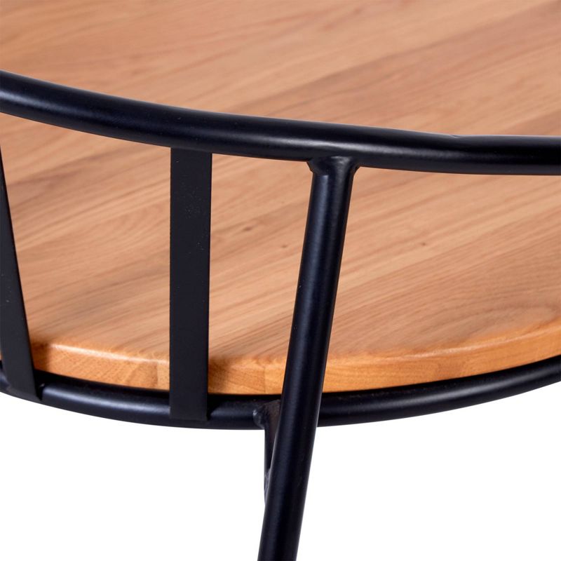 Set of 2 Bedford Barstools Black - ClickDecor