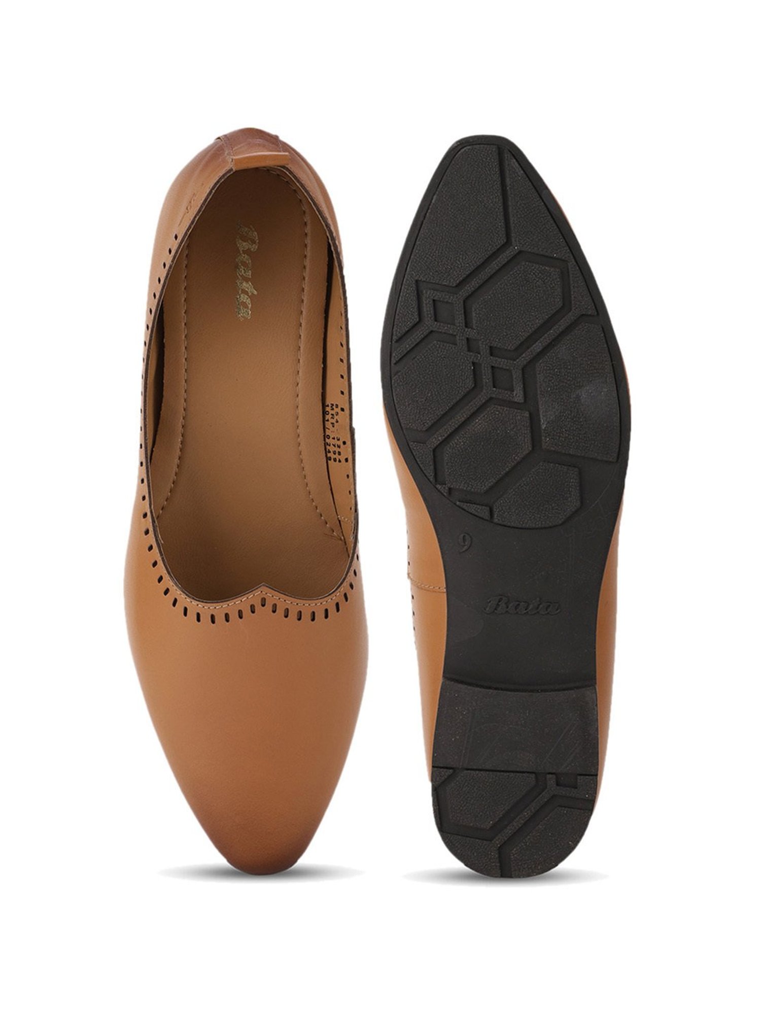 Bata Men's Tan Ethnic Juttis