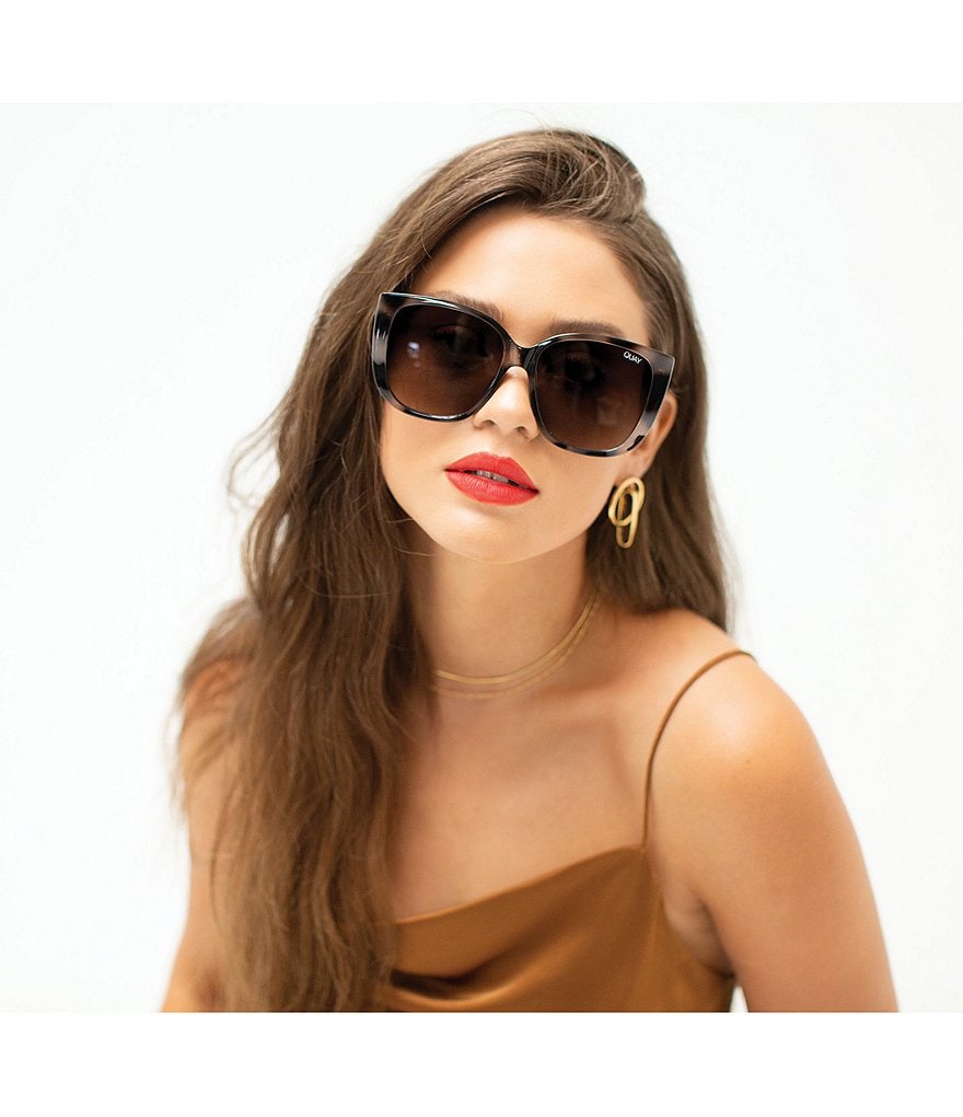 Quay Australia Ever After Oversized Rounded Square Sunglasses