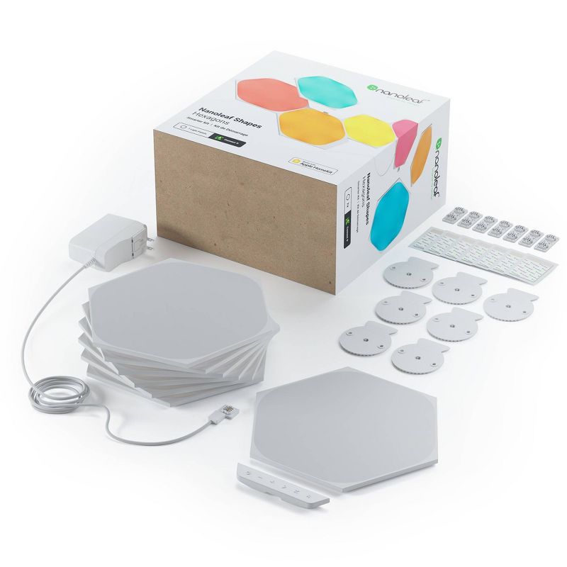 Nanoleaf 7pk Shapes Hexagon Smarter Kit LED Light Bulbs