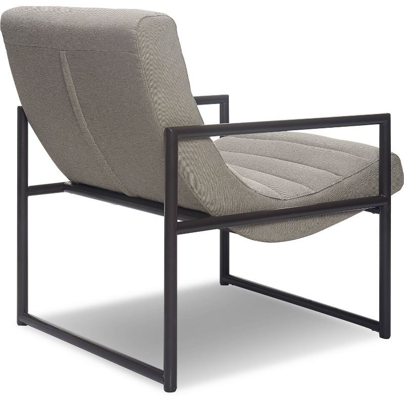 24" Amelie Mid-Century Modern Armchair Light Gray - Adore Décor