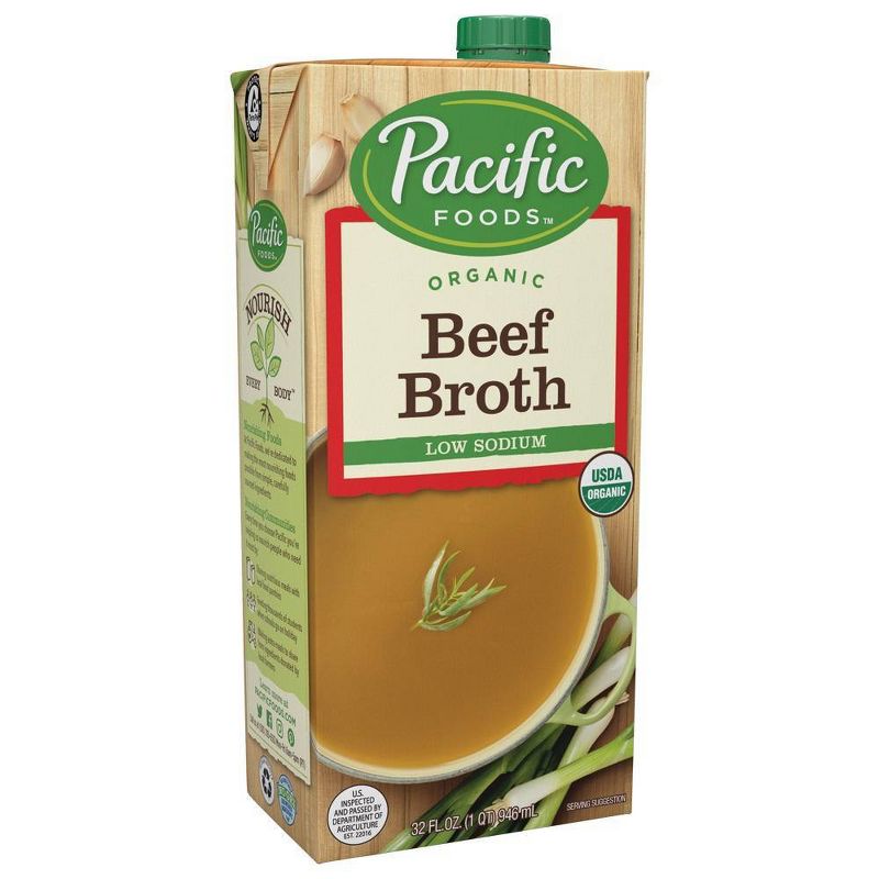 Pacific Foods Organic Low Sodium Beef Broth - 32oz