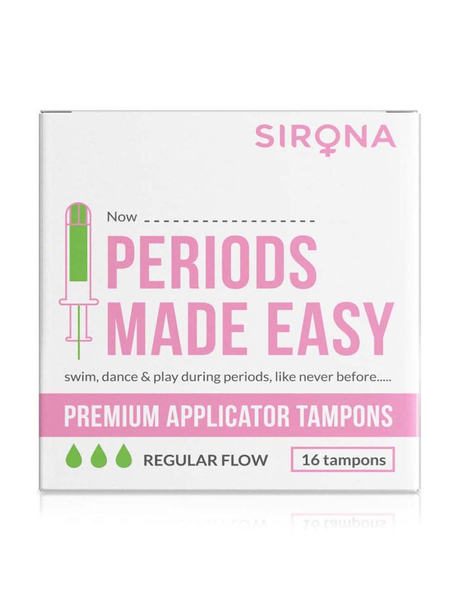 Sirona Tampons - Regular Flow - 16 Pcs