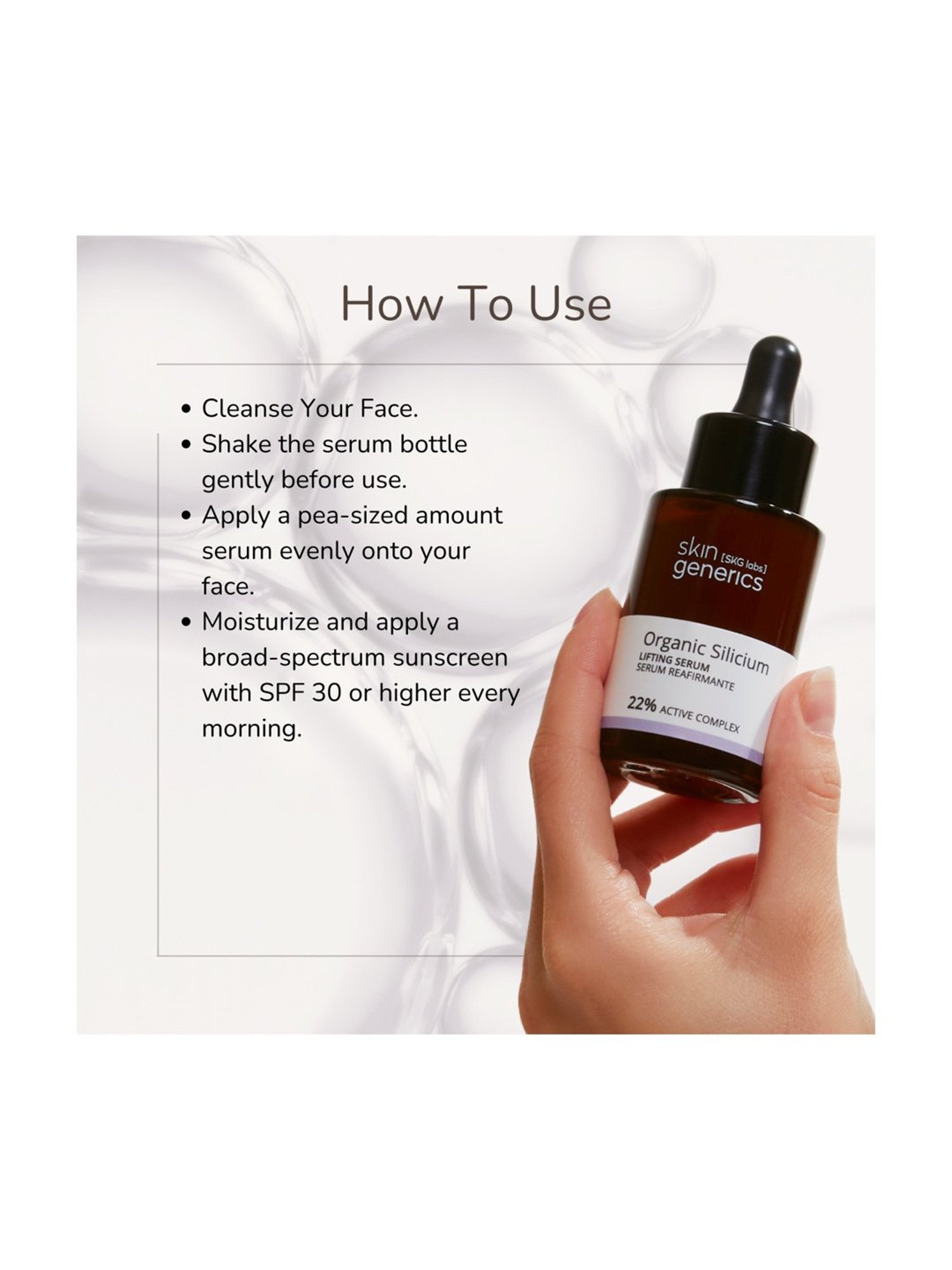 Skin Generics Organic Silicium Lifting Serum - 30 ml