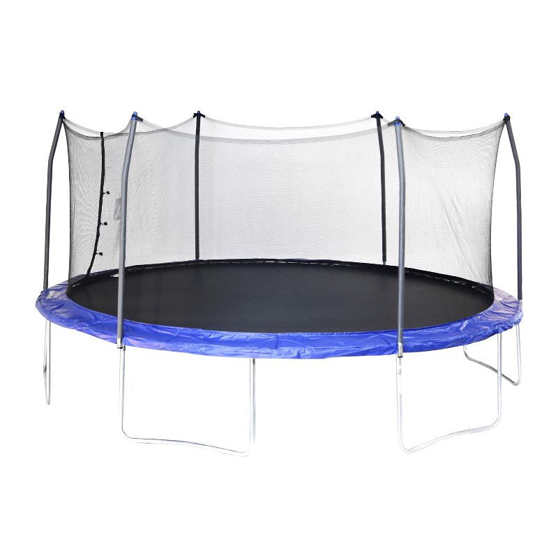 Skywalker Trampolines 17' Oval Trampoline with Enclosure - Blue
