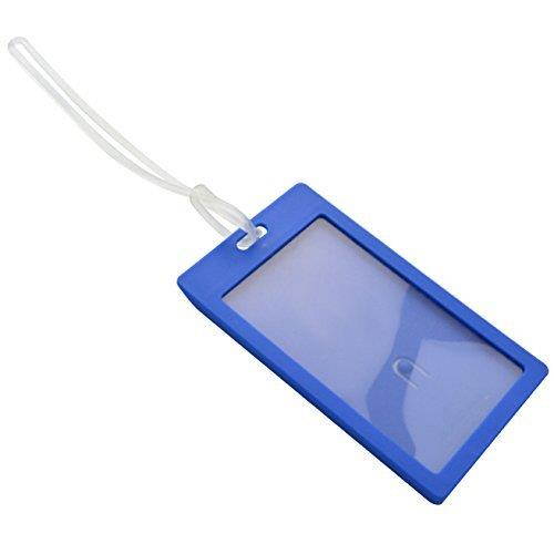 200 Pack 6.4" Luggage Tag Straps Loops, Ishua Clear Plastic Luggage Tag Loops ID Straps Laminating Pouch Tag Loop Cruise Ship Luggage Tag Holders Travel Accessories for Suitcase Or Backpack Lanyard