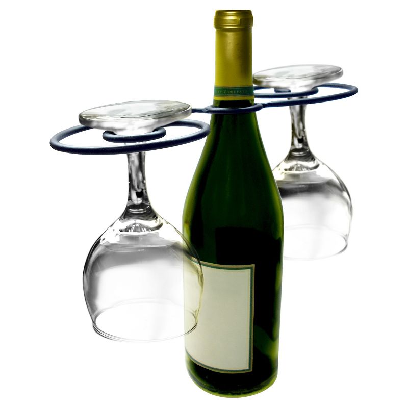 Epicureanist Swirl Wine Bottle & Glass Holder