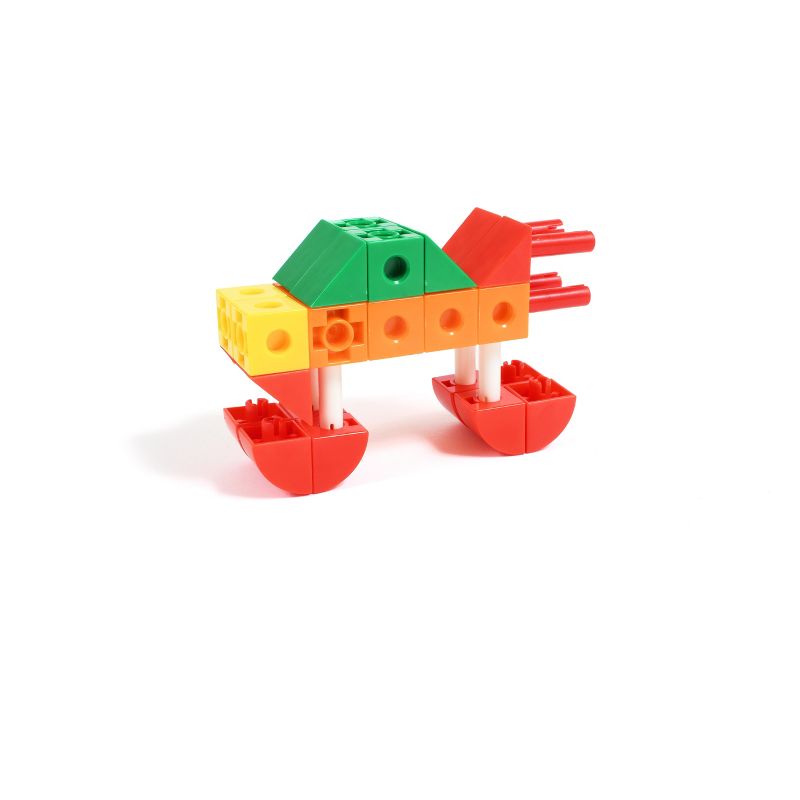 Edx Education Construction Linking Cubes - Mini Jar - Set of 80 - Linking Cubes - STEM Play - Math Manipulative for Kids