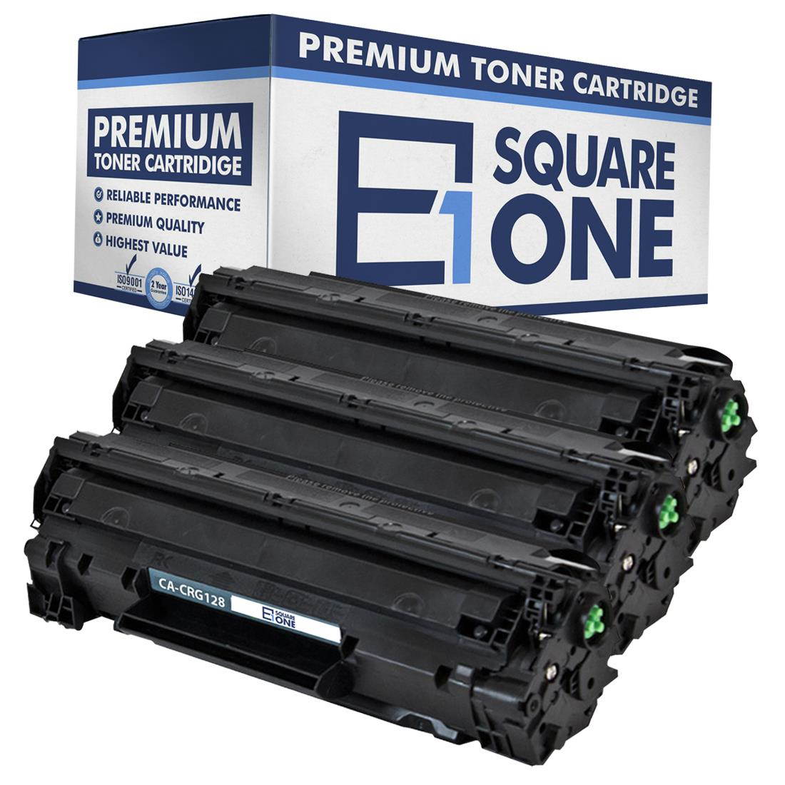 eSquareOne Compatible Toner Cartridge Replacement for Canon 128 3500B001AA (Black, 3-Pack)