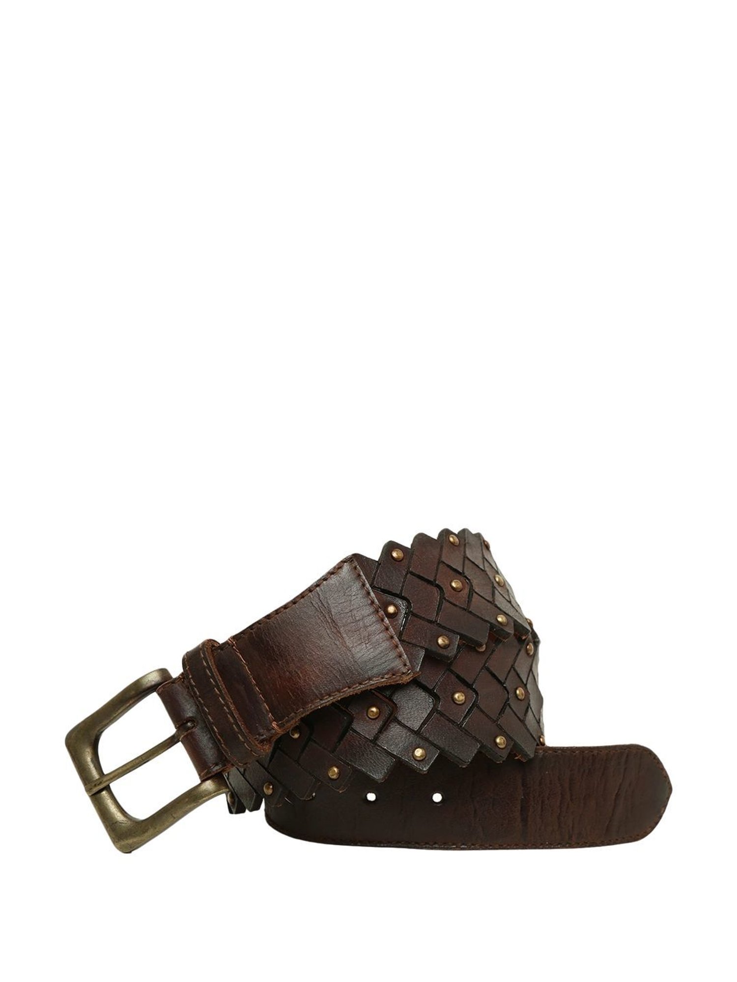 Art N Vintage Brown Leather Waist Belt For Men