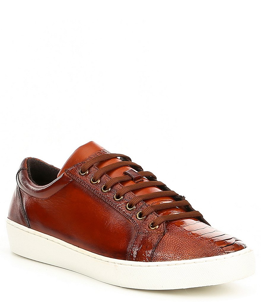 Belvedere Men's Anthony Leather Lace-Up Sneakers