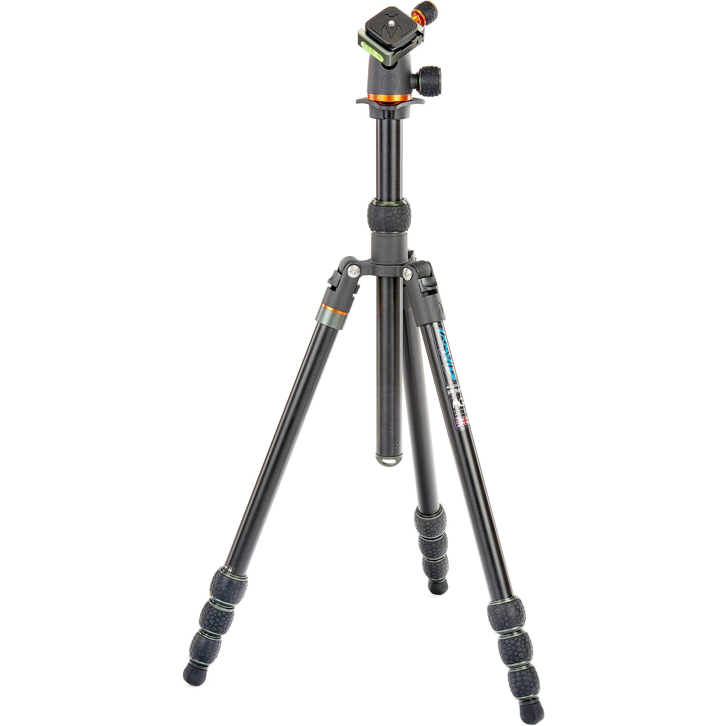 3 Legged Thing Travis Black Aluminum 4-Section Tripod with AirHed Neo Ballhead