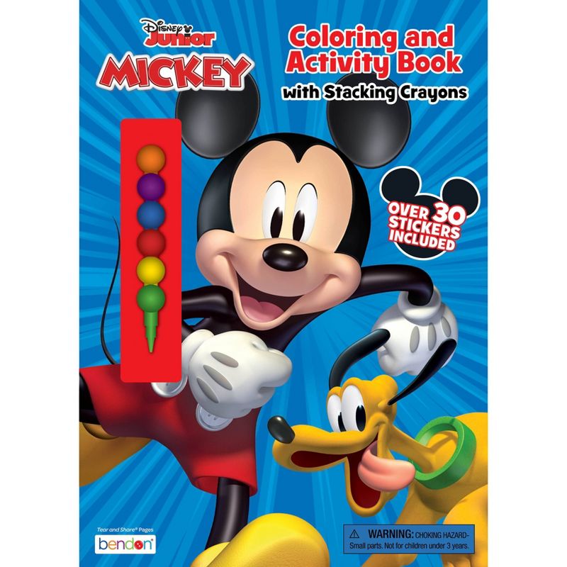 Disney Jr Coloring Book with Stacking Crayons