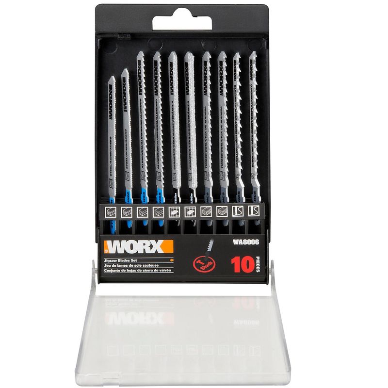 Worx WA8006  BladeRunneR 10 pc T-Shank Blade Assortment