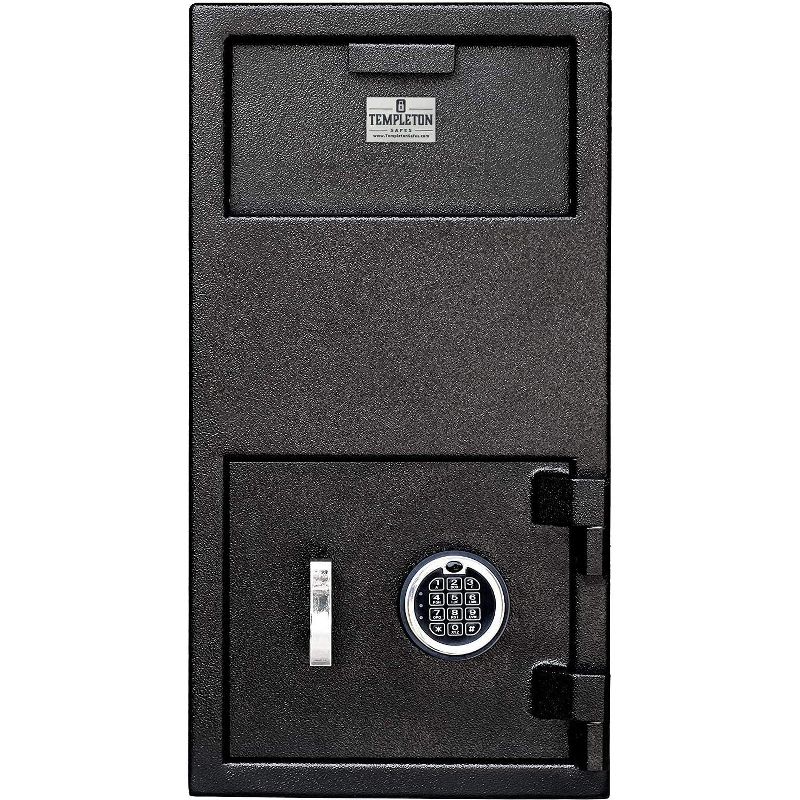 Templeton Safes Large Depository Safe with Electronic Keypad and Key Backup, 1.4 CBF, Black