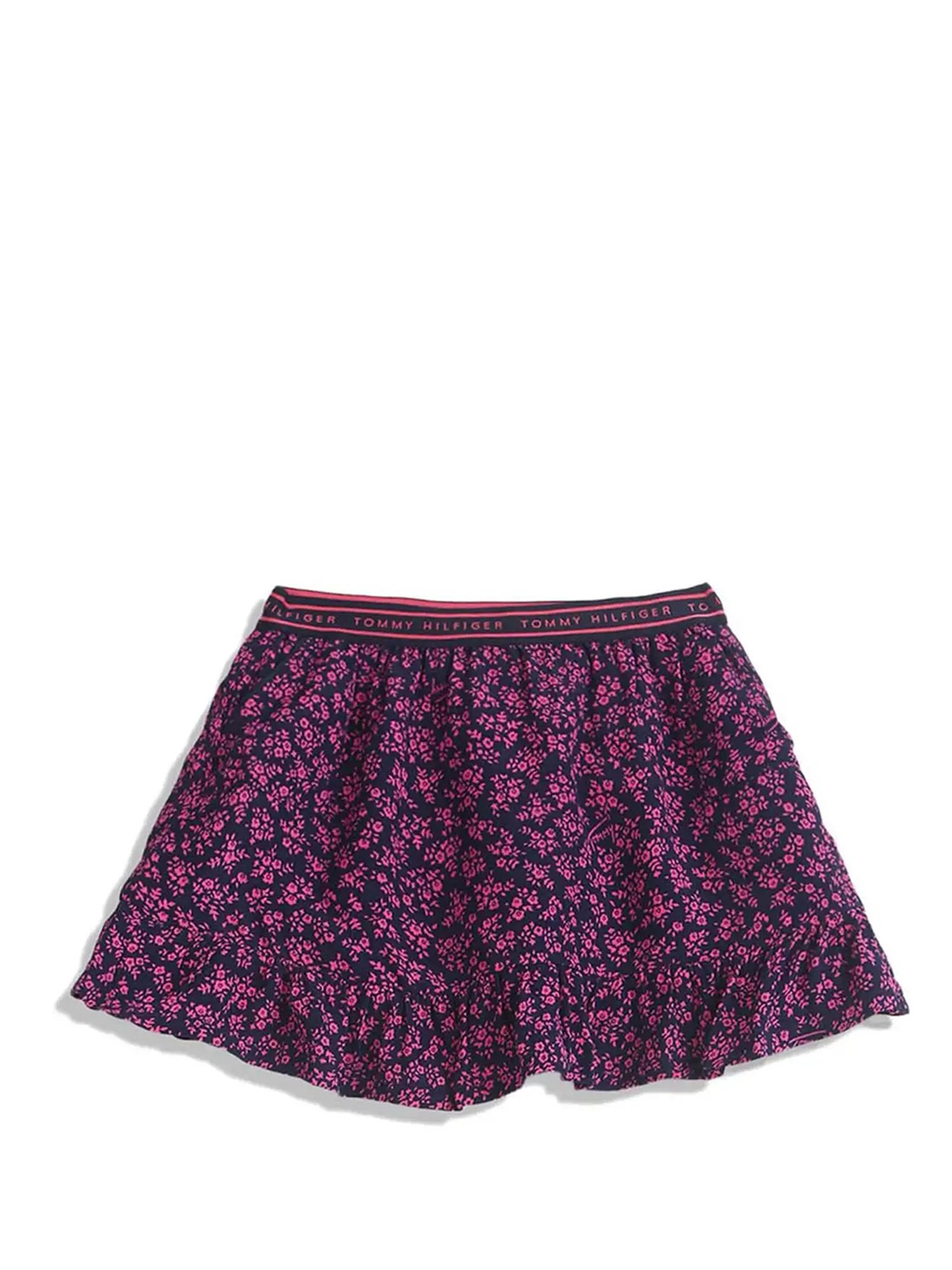 Tommy Hilfiger Kids Blue Floral Print Skirt