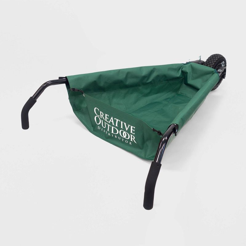 40" Creative Outdoor Folding Wheelbarrow Green