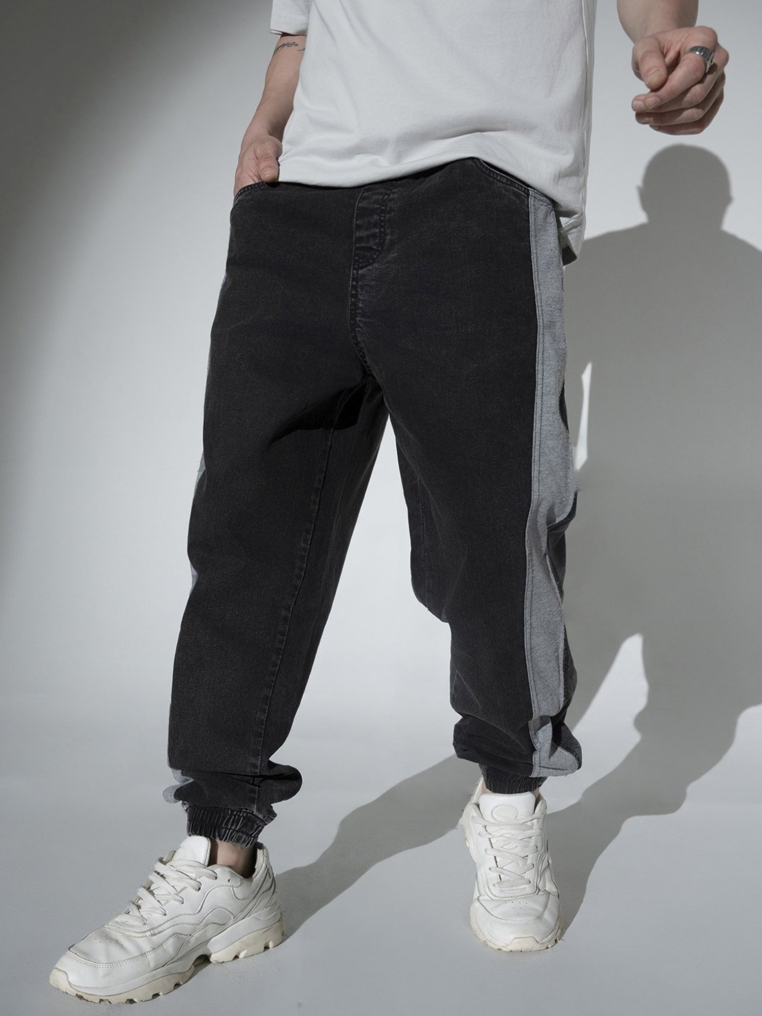 Hubberholme Grey Relaxed Fit Jogger Jeans