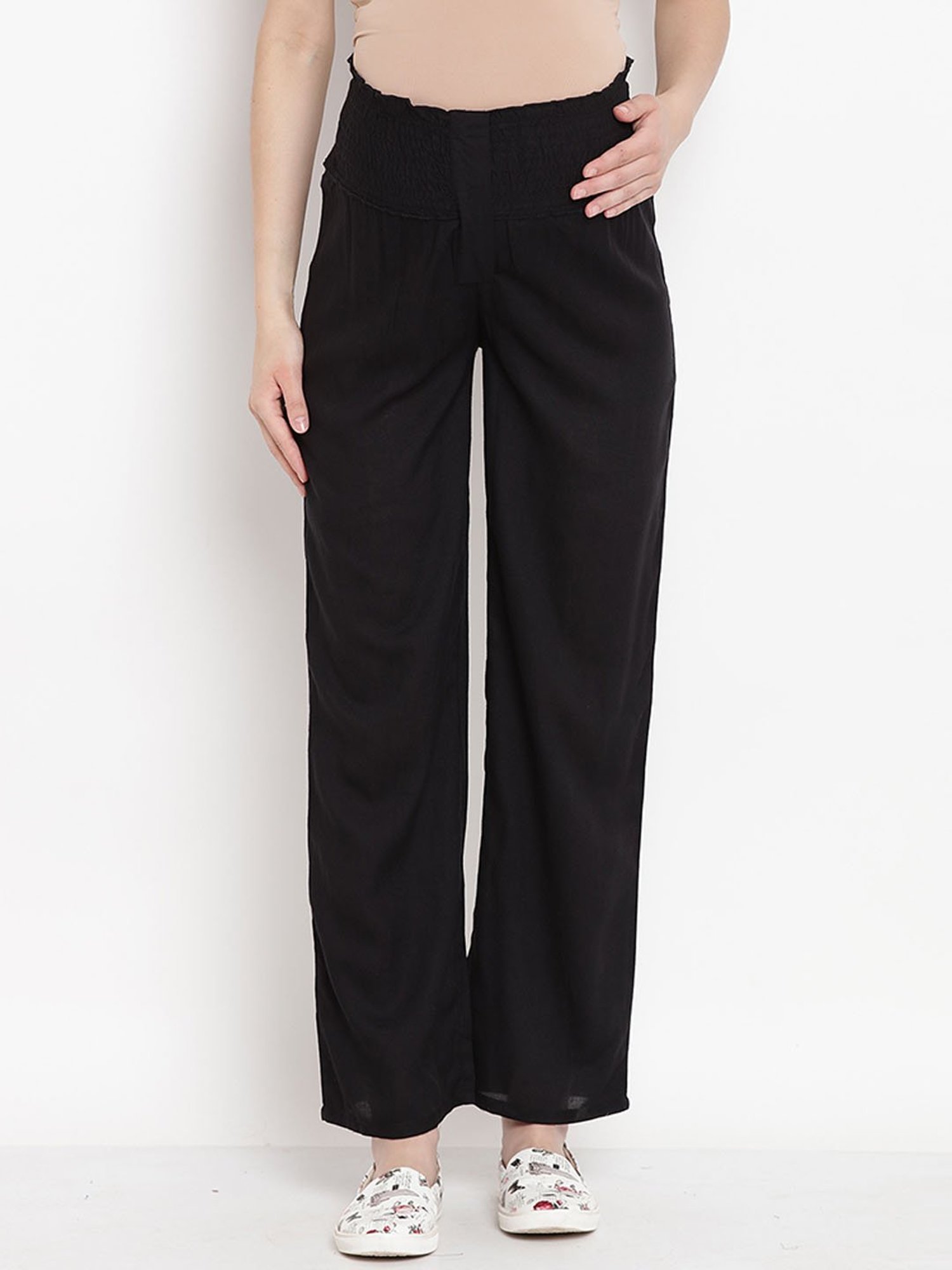 Mine4Nine Black Maternity Trousers