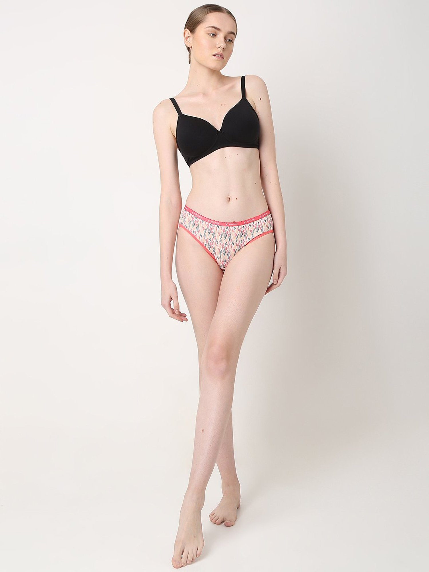 Vero Moda Intimates Multicolor Cotton Printed Hipster (Pack Of 5)