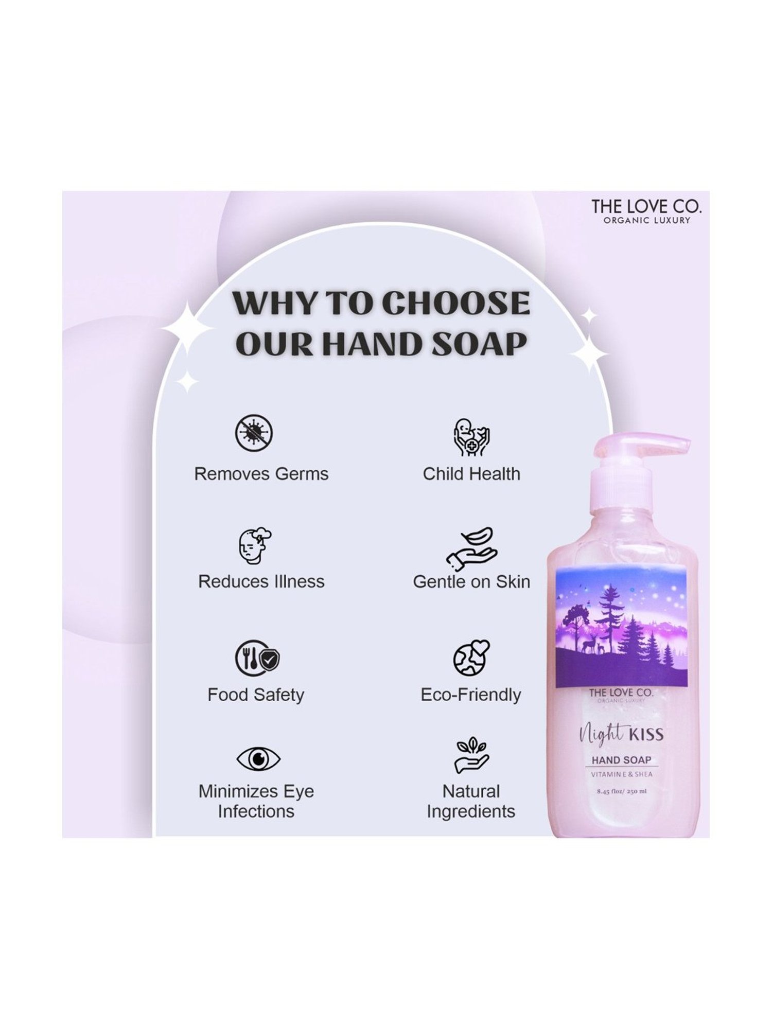The Love Co. Night Kiss Hand Soap - 250 ml