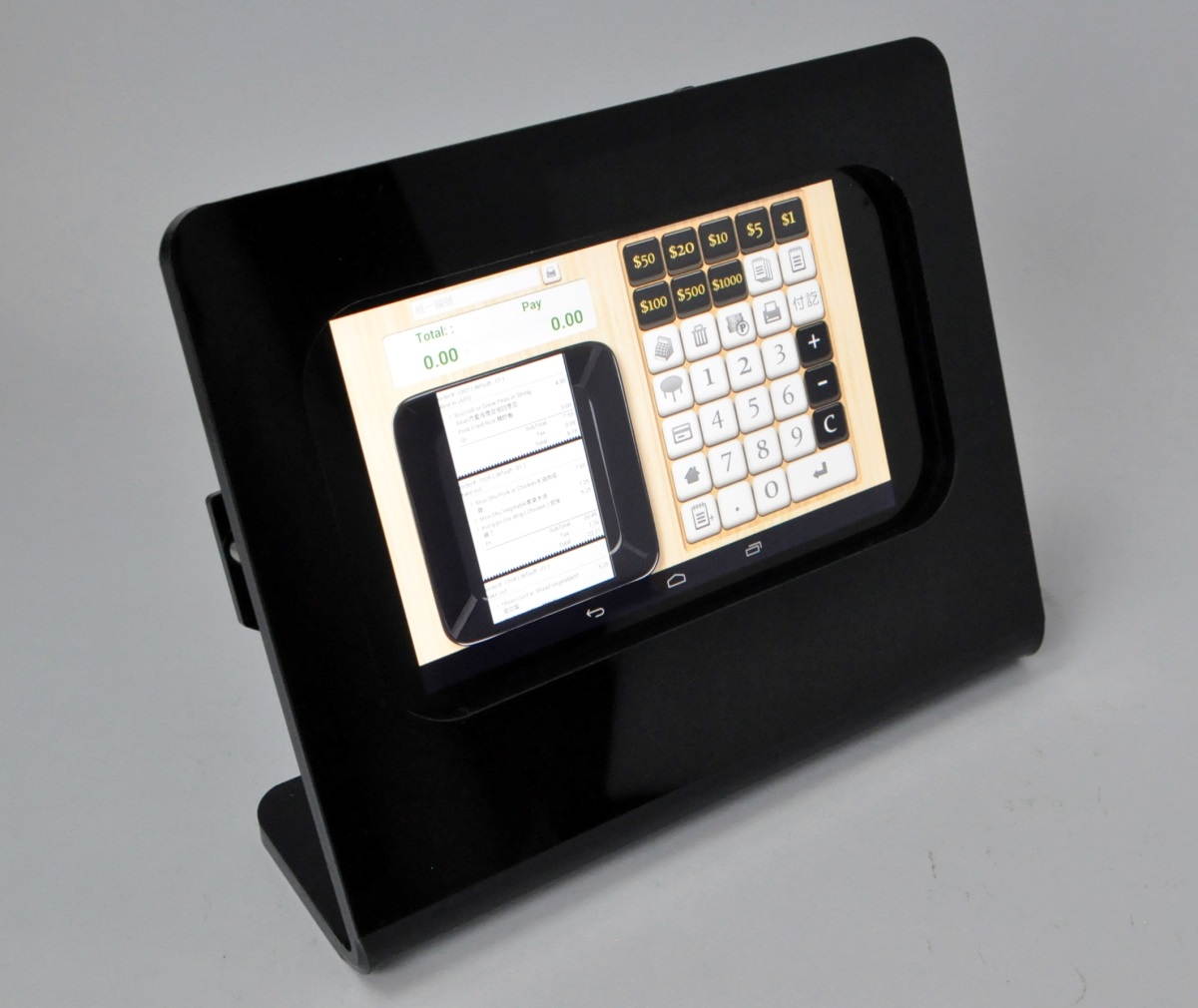 Samsung Galaxy Tab 3/4 7.0 Black Desktop Security Stand Kit for POS, Kiosk, Show Display, Anti Theft