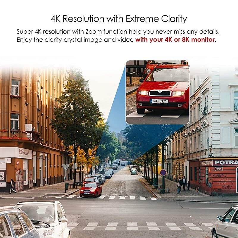 4K Ultra HD Security Cameras System, 8 Channel H.265+ 4K (3840x2160) Video DVR, 8 x 4K (8MP) Ip67 Bullet Weatherproof Surveillance Cameras, Motion Alert , 150ft Night Vision, with 2TB Hard Drive