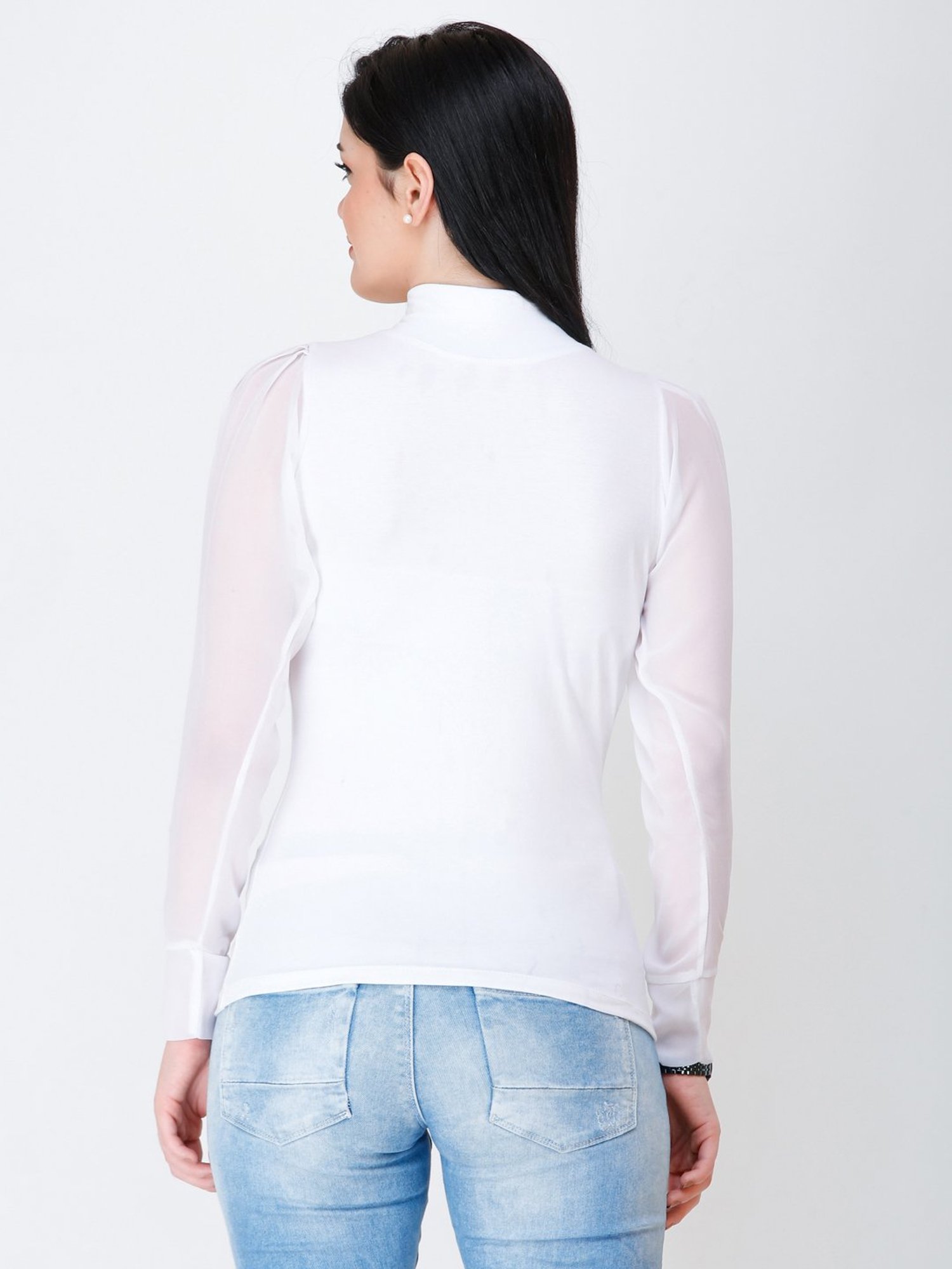 Scorpius White Regular Fit Top