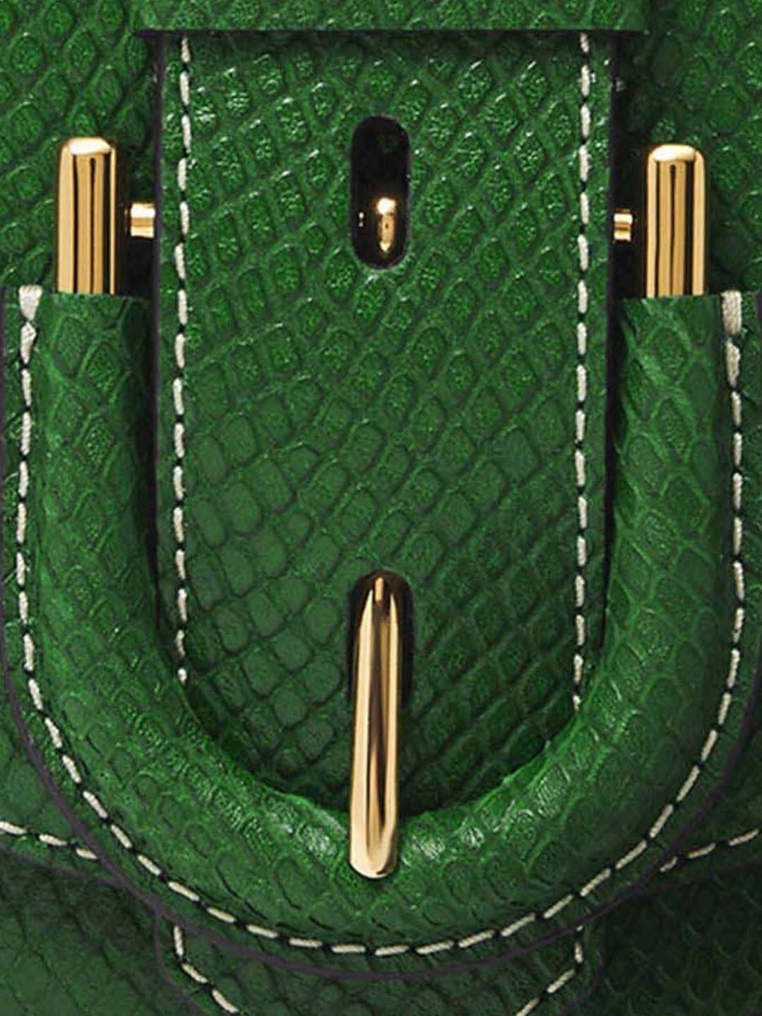 Fossil Harwell Green Textured Medium Sling Handbag