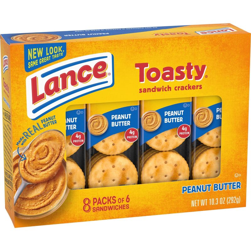 Lance Peanut Butter Toasty Cracker Sandwiches - 10.3oz/8ct