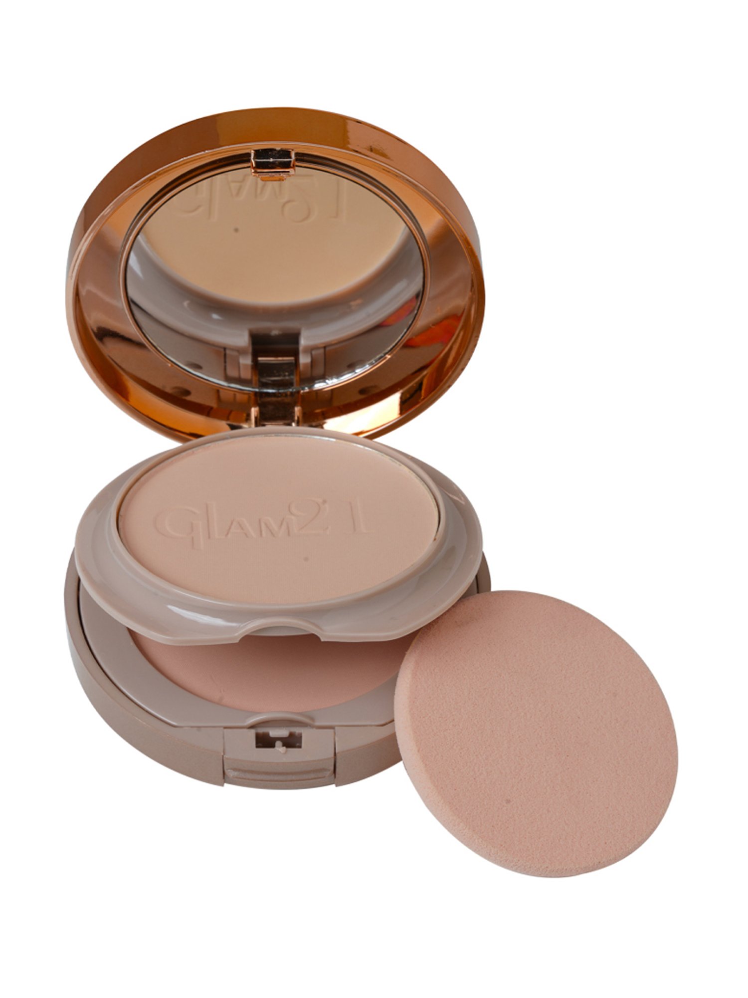 Glam21 Duo Finish Bright Skin Compact Powder 04 Matte Sand - 24 gm
