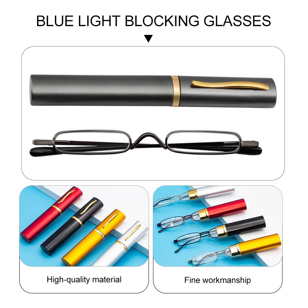 1pc Anti-blue Glasses Portable Ultra-light Fashion Glasses for Women and Men
