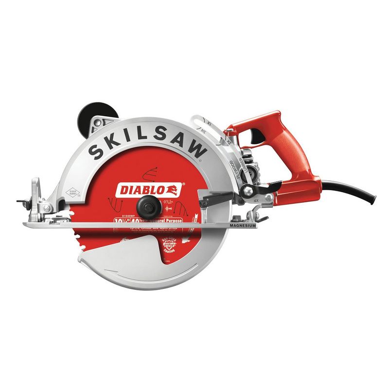 SKILSAW SPT70WM-72 Sawsquatch 15 Amp 10-1/4 in. Magnesium Worm Drive Circular Saw with Twist Lock
