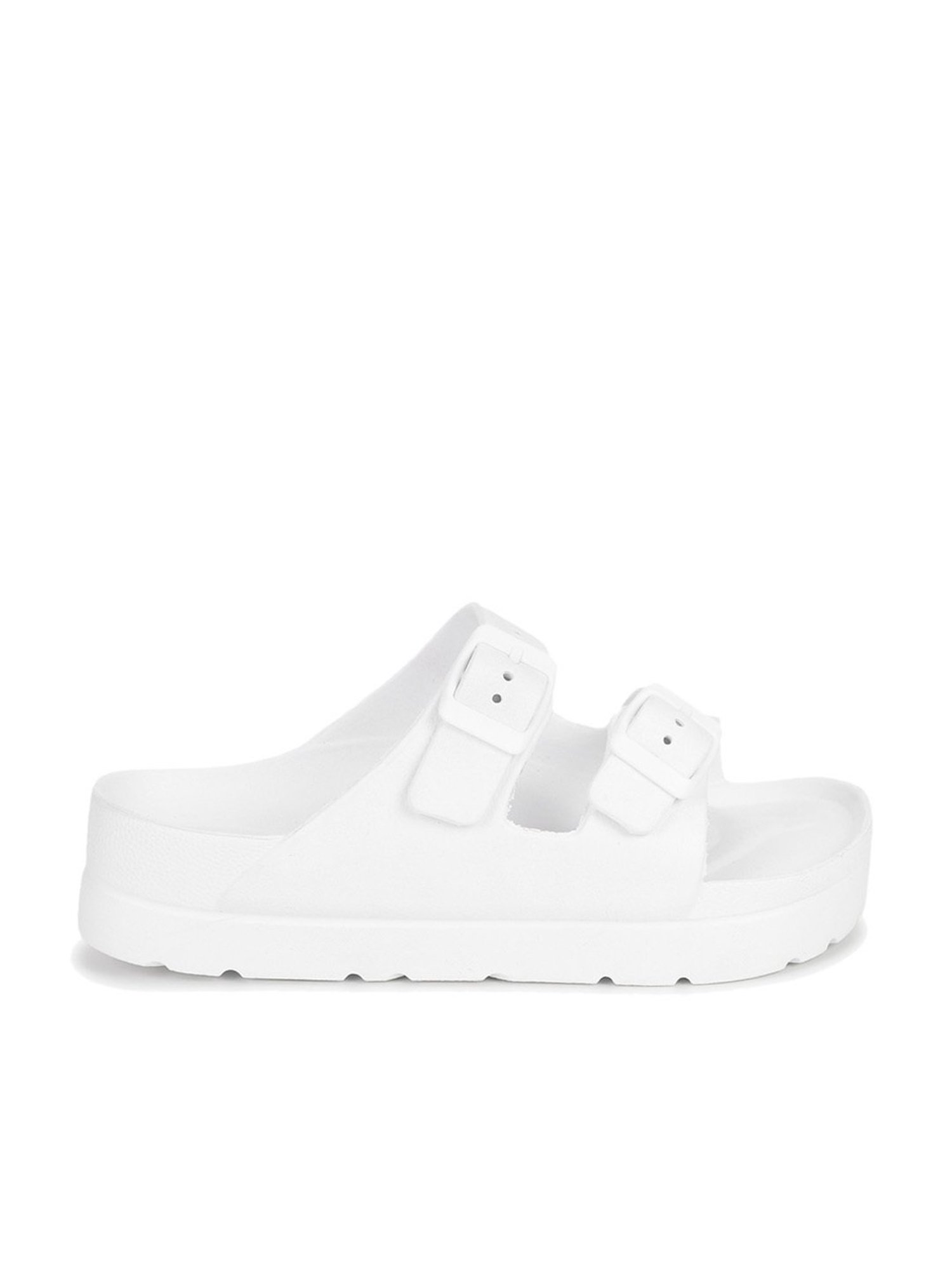 Truffle Collection Women's White Casual Sandals