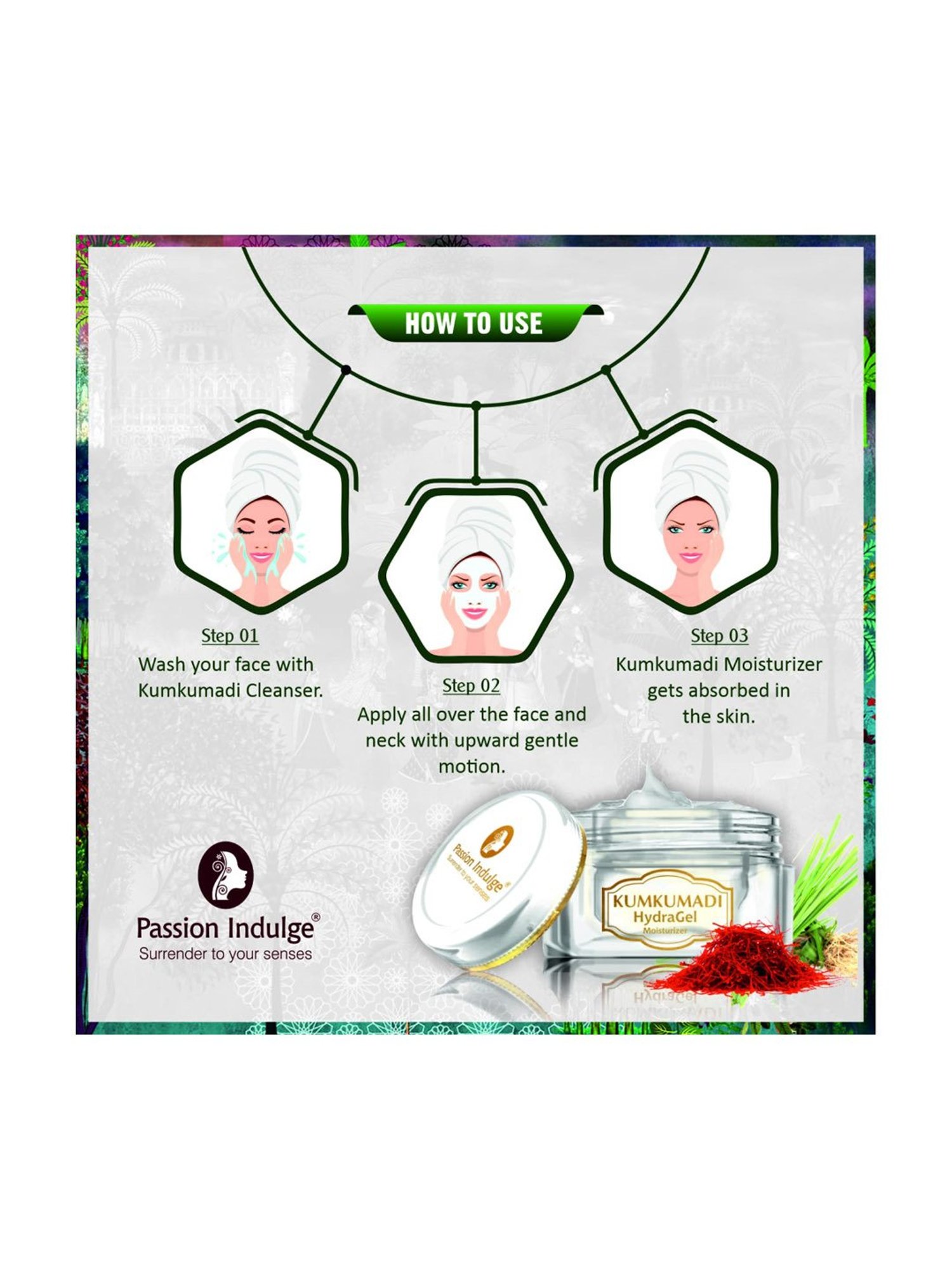 Passion Indulge Kumkumadi Hydra Gel Moisturizer SPF 15 - 50 gm