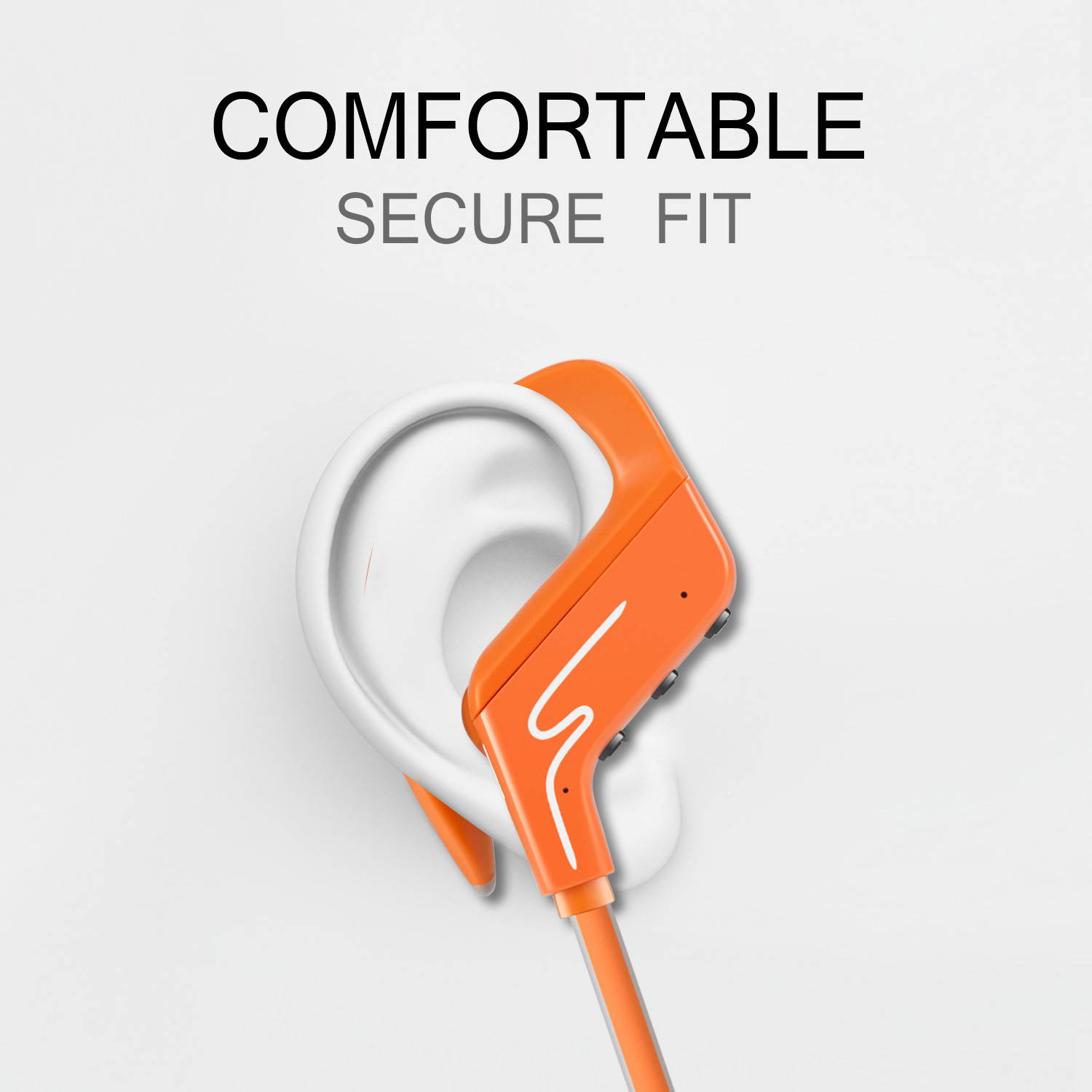 Bluetooth Wireless Sports Headset,Running Sweatproof Earbuds - Stereo Bass - Noise Isolation - In EAR