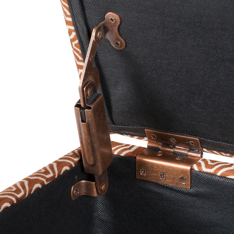 Sunshine Storage Cube Ottoman - Orange - HomePop