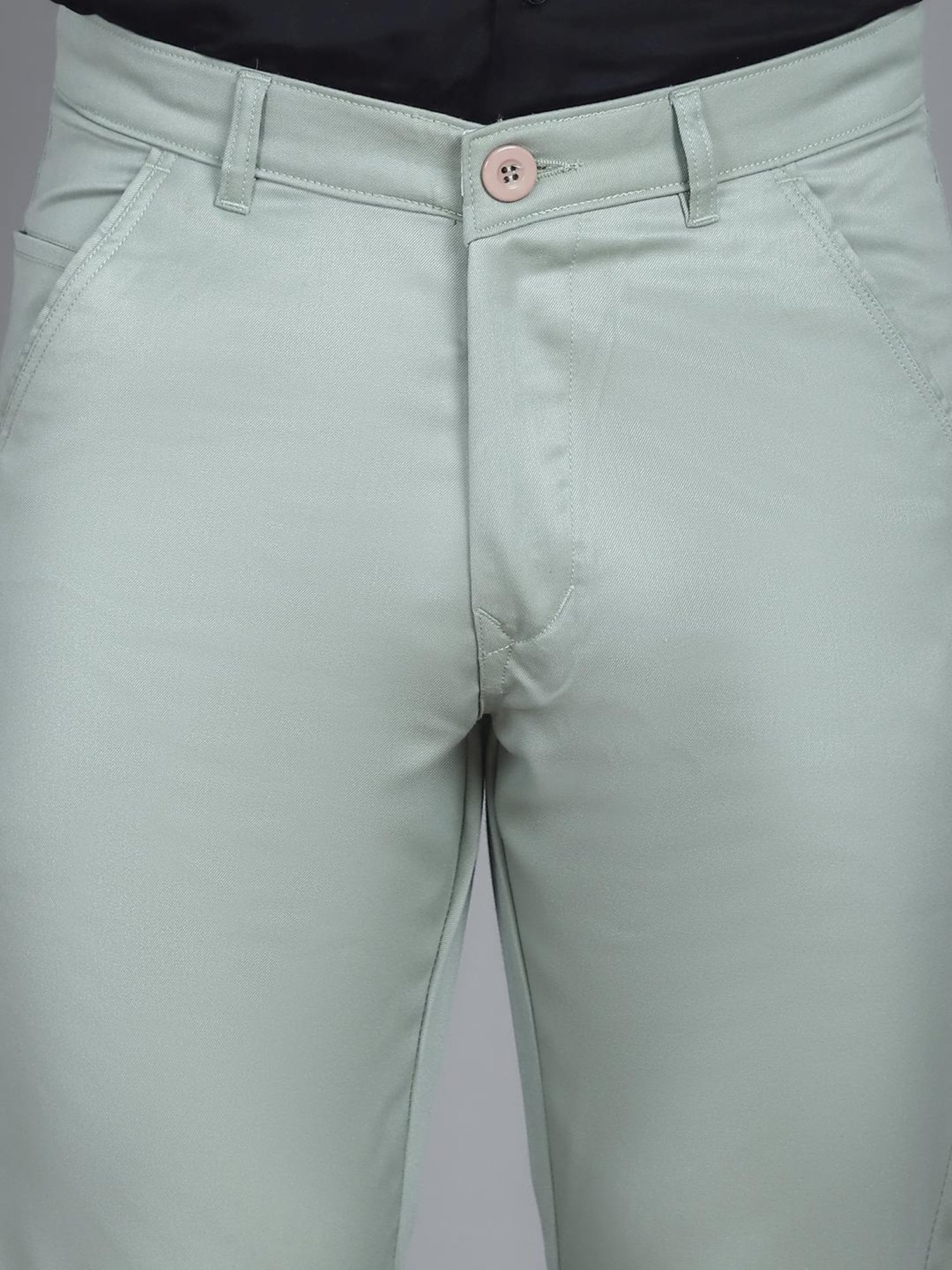 Jainish Sage Tapered Fit Trousers