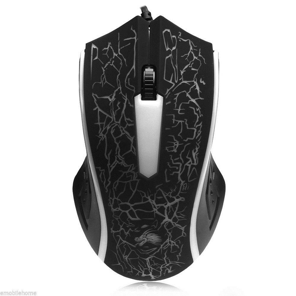 X7 USB Wired Optical 2400DPI Gaming Mouse Game Mice Ergonomic design LED backlit