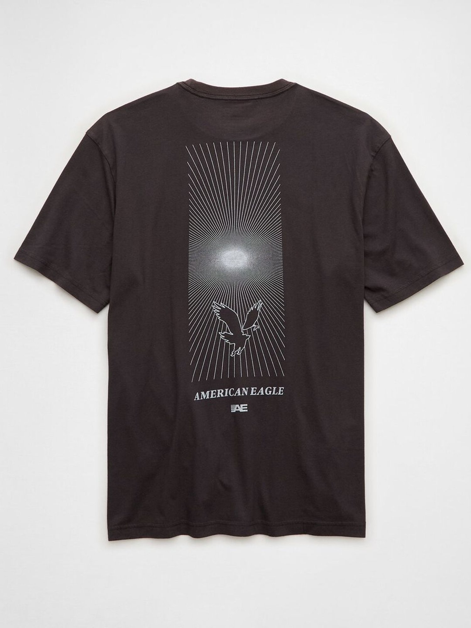 American Eagle Brown Regular Fit Printed T-Shirt