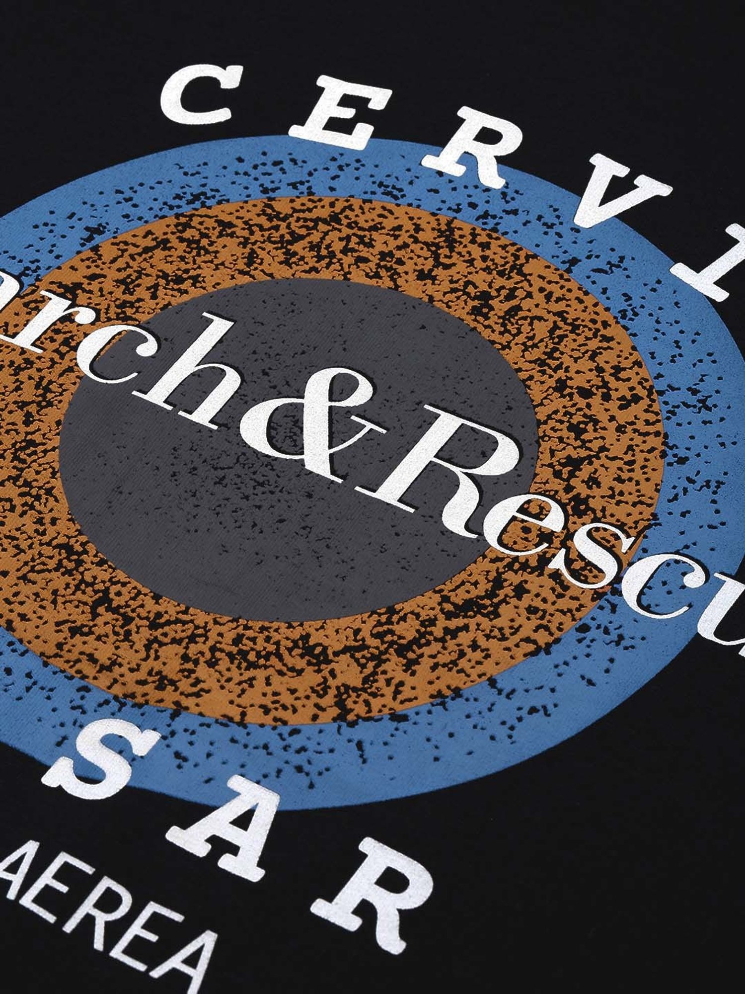 Burnt Umber Black Regular Fit Printed T-Shirt