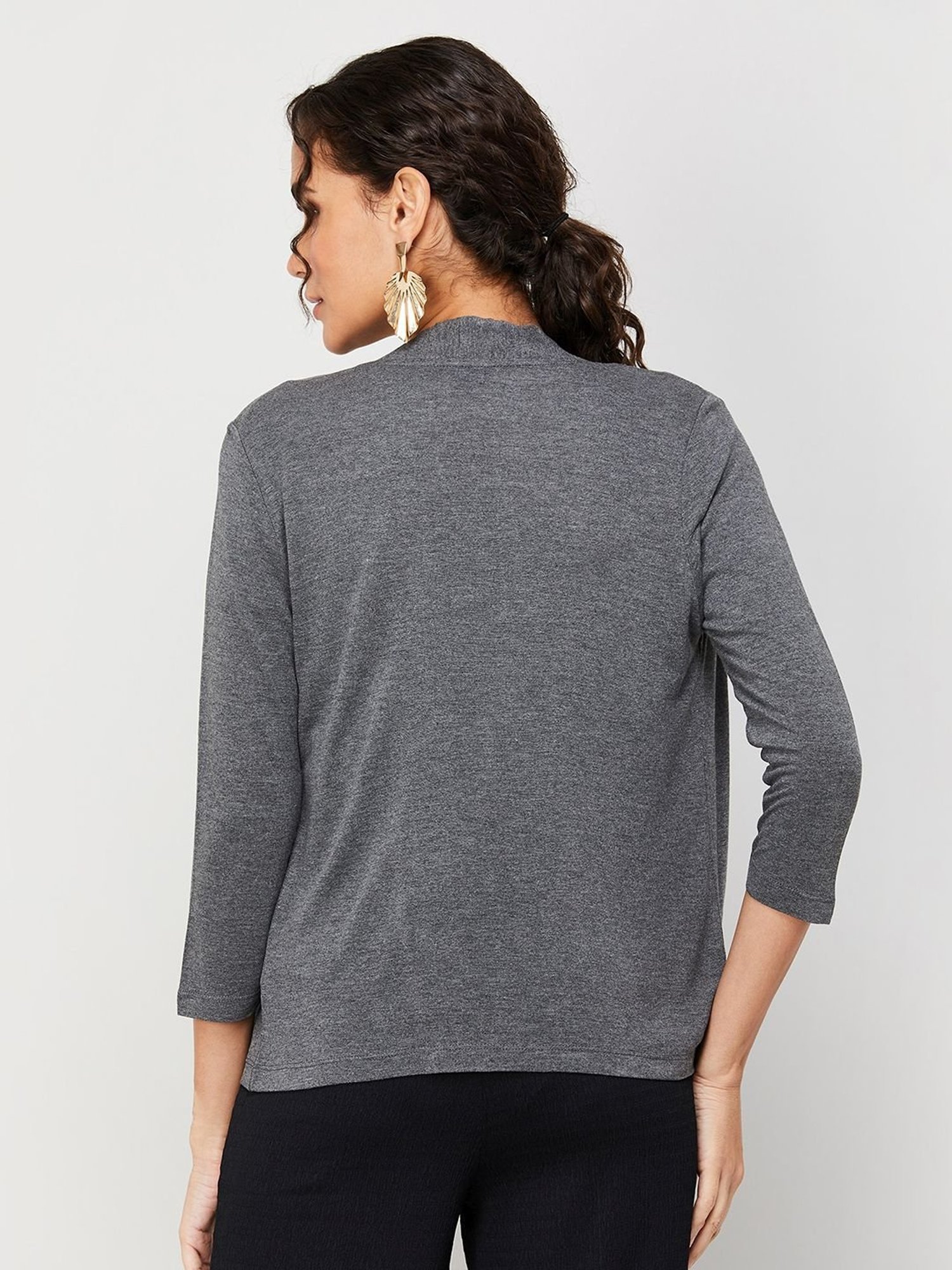 Code by Lifestyle Grey Plain Shrug