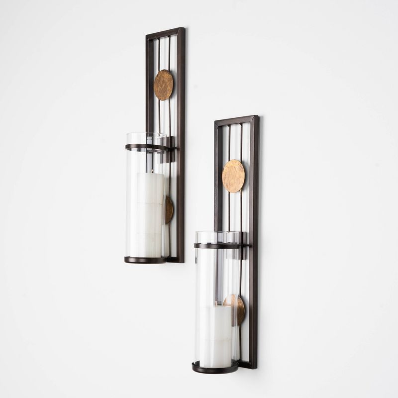 2pc Contemporary Wall Sconces Set - Danya B.