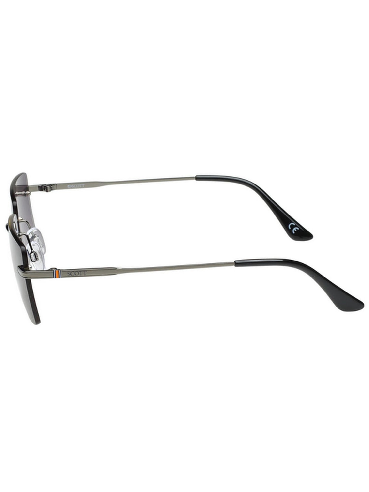 SCOTT Grey Rectangular UV Protection Unisex Sunglasses