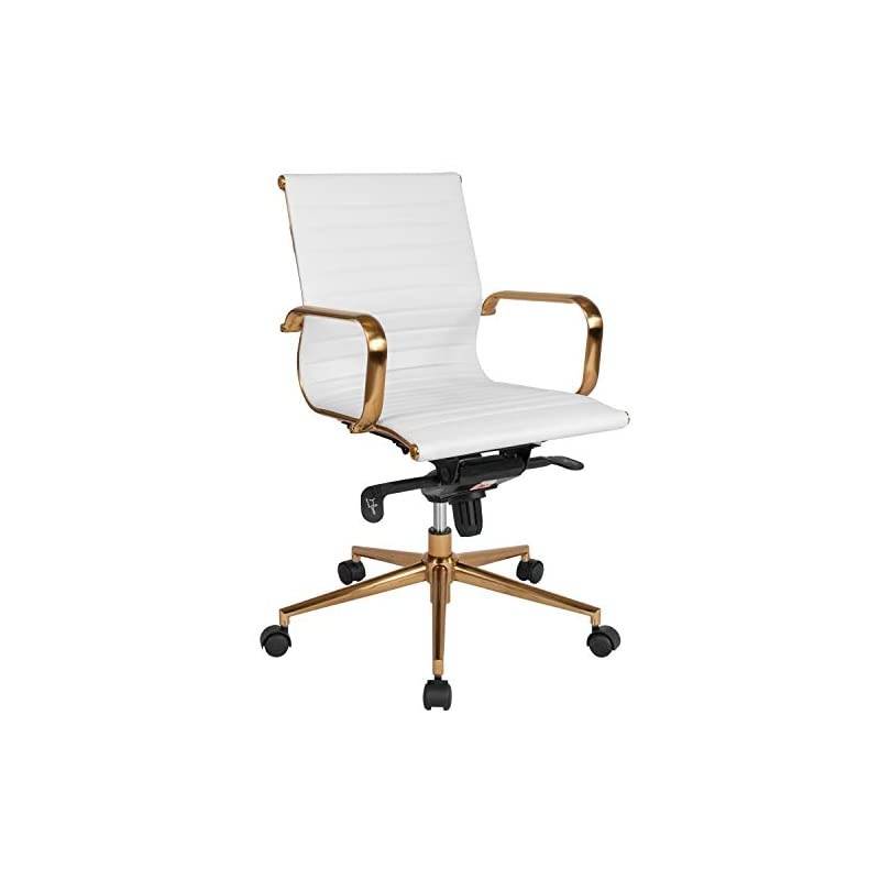High Back Black Mesh Contemporary Executive Swivel Office Chair with LeatherSoft Seat